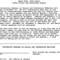 Announcements, 1991-10-21. ...