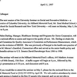 Announcements, 1997-04-11. ...