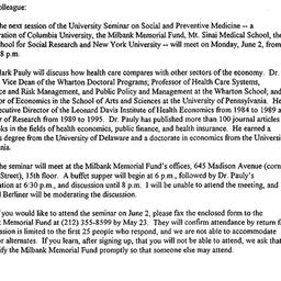 Announcements, 1997-05-16. ...