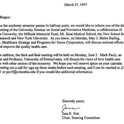 Announcements, 1997-03-27. ...