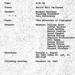 Minutes, 1967-11-28. The Us...