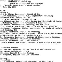 Minutes, 1993-11-23. Genome...