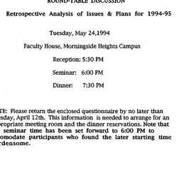 Announcements, 1994-05-24. ...