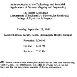 Announcements, 1993-09-28. ...