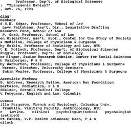 Minutes, 1993-10-26. Genome...