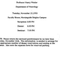 Announcements, 1993-11-23. ...
