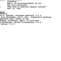 Minutes, 1994-02-22. Genome...