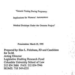 Speaker's paper, 1995-0...