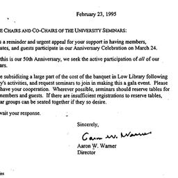 Announcements, 1995-03-23. ...