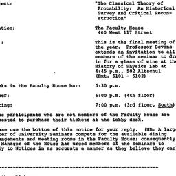 Announcements, 1976-04-20. ...