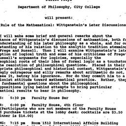 Announcements, 1990-11-27. ...