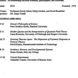 Schedules, The History and ...