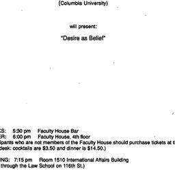 Announcements, 1993-11-30. ...