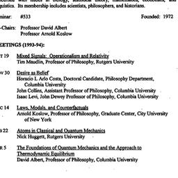 Schedules, The History and ...