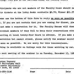 Announcements, 1983-11-15. ...
