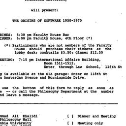 Announcements, 1987-02-24. ...