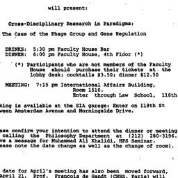 Announcements, 1987-03-24. ...