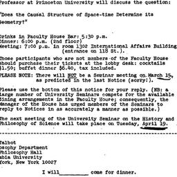 Announcements, 1977-03-22. ...
