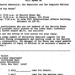 Announcements, 1976-12-07. ...