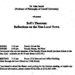 Announcements, 1994-11-11. ...