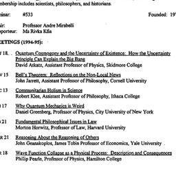 Schedules, The History and ...