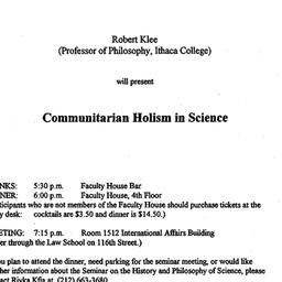 Announcements, 1994-12-13. ...