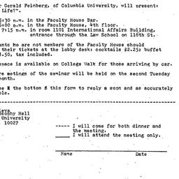 Announcements, 1980-11-11. ...
