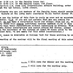 Announcements, 1981-04-14. ...