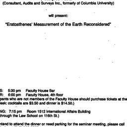 Announcements, 1993-02-23. ...