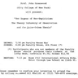 Announcements, 1989-01-31. ...