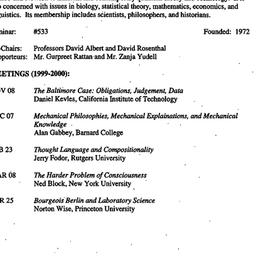 Schedules, The History and ...