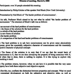 Minutes, 2000-03-08. The Hi...