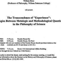 Announcements, 1995-09-19. ...