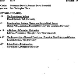 Schedules, The History and ...