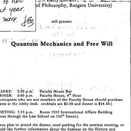 Announcements, 1997-05-13. ...