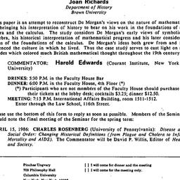 Announcements, 1986-03-18. ...