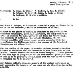 Minutes, 1969-02-28. The St...