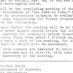 Announcements, 1971-02-26. ...
