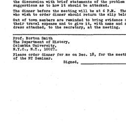 Announcements, 1970-12-18. ...