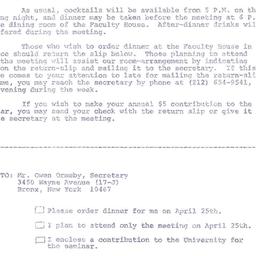 Announcements, 1980-04-25. ...