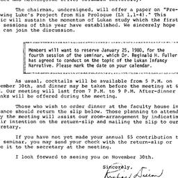 Announcements, 1979-11-17. ...