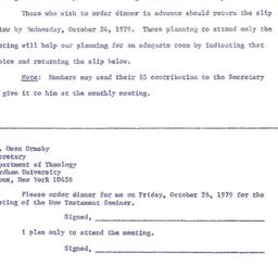 Announcements, 1979-10-26. ...