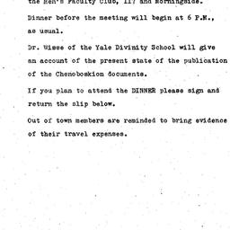 Announcements, 1970-01-30. ...