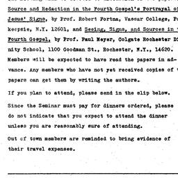 Announcements, 1969-12-05. ...