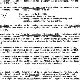 Minutes, 1970-04-24. The St...