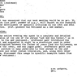 Minutes, 1960-11-25. The St...