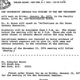 Announcements, 1975-01-31. ...
