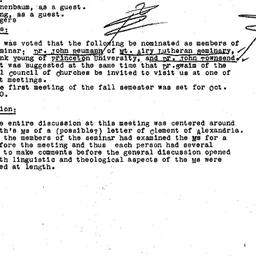 Minutes, 1960-05-06. The St...