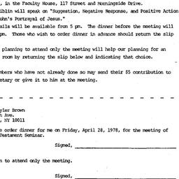 Announcements, 1978-04-01. ...