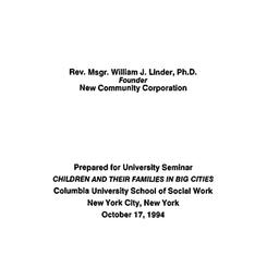Speaker's paper, 1994-1...